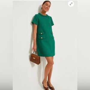 Tuckernuck Emerald Green Jackie Tweed Dress